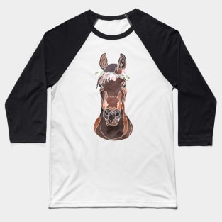 Flower Crown Horse Baseball T-Shirt